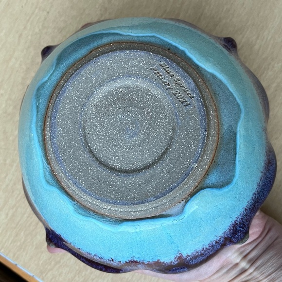 Blue Spruce Pottery 2021 Lotus Bowl In Medium/Small Size - Picture 8 of 16